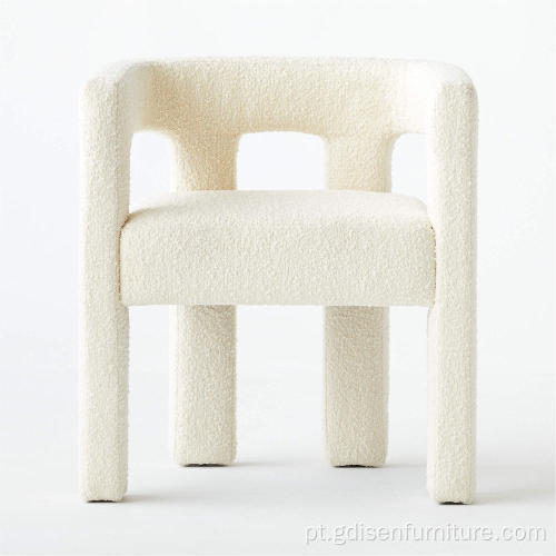 Cadeira de jantar de estofos de tecido